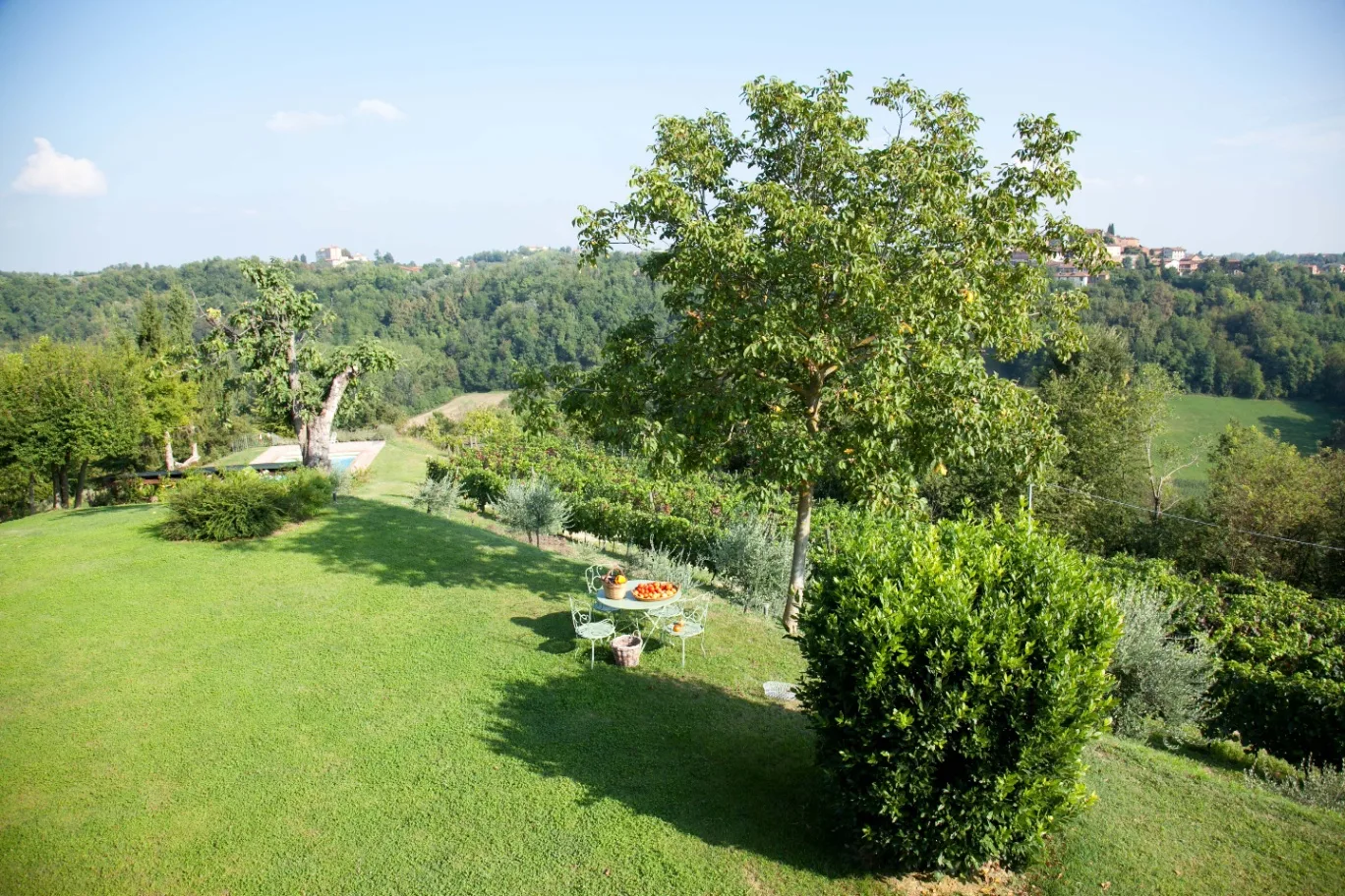 Panoramic view from Bric del Vento at sunrise